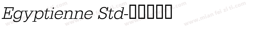 Egyptienne Std字体转换